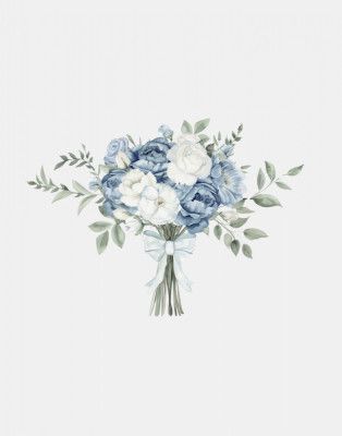 Coastal Bouquet With Bow