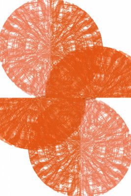 Orange Circle Fans 1