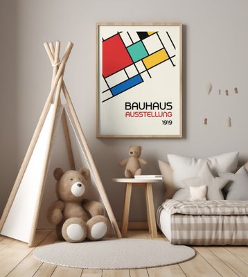 Bauhaus Geometric Design Retro