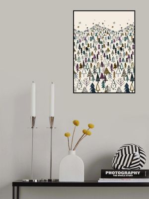 Trees Forest Mountain Purple