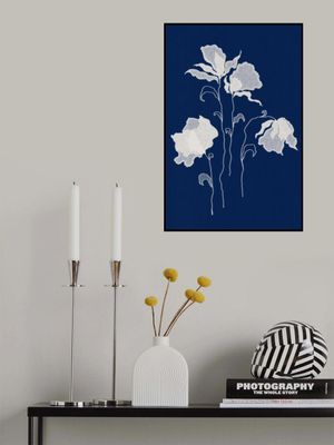 White Floral Silhouettes