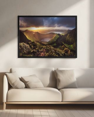 Azores - Sete Cidades Sunset Panorama