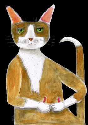 All Ok cat, thumbs up.