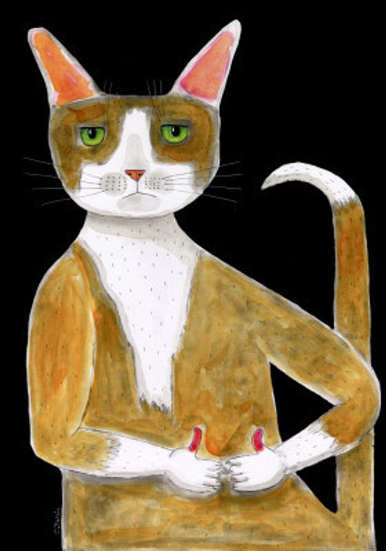 All Ok cat, thumbs up.