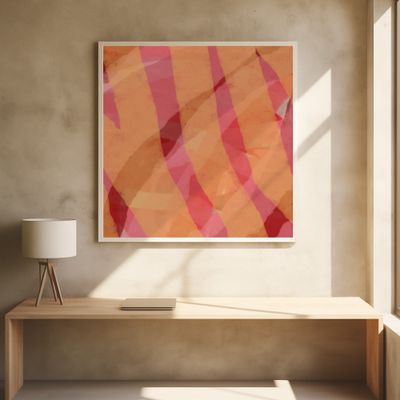 Brush Strokes In Warm Pastels. Warm Purple and Terra.