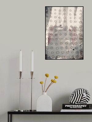 Contemporary Abstract In White and Grey