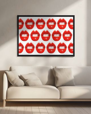 Glossy Red Lips Pattern