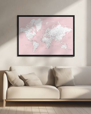 Leire world map in Spanish
