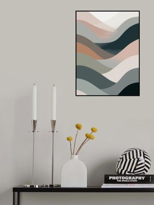 Hills In Earthy Tones Of Green