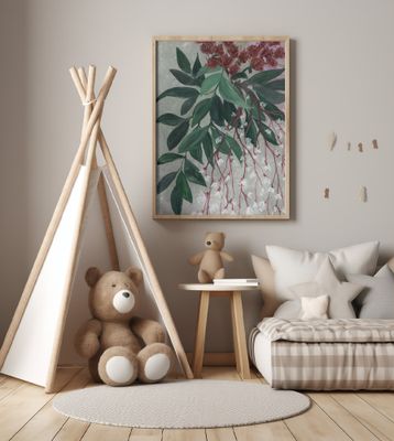 Uriela red and green bouquet