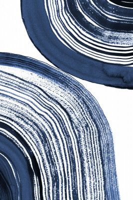 Blue Concentric Waves