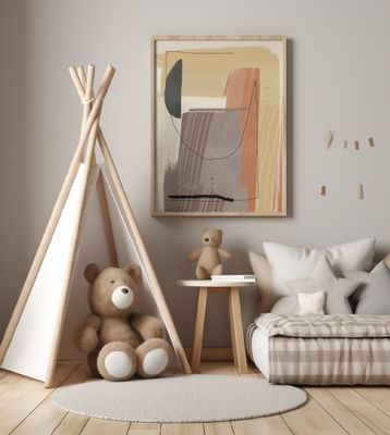 Earthy Tones and Organic Shapes