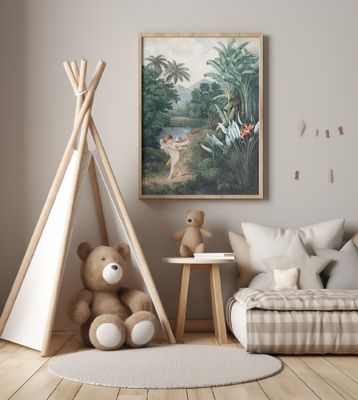 Cupid Inspiring Plants With Love From the Temple of Flora (1807) By Robert John Thornton