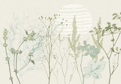 Plant based calming atmosphere natural green