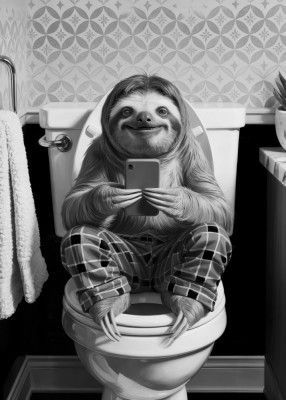 Bathroom Sloth