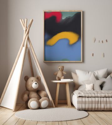 Black and Blue Abstract Liquify