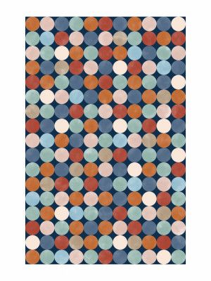 Vibrant Polka Dot Pattern In Earthy Tones
