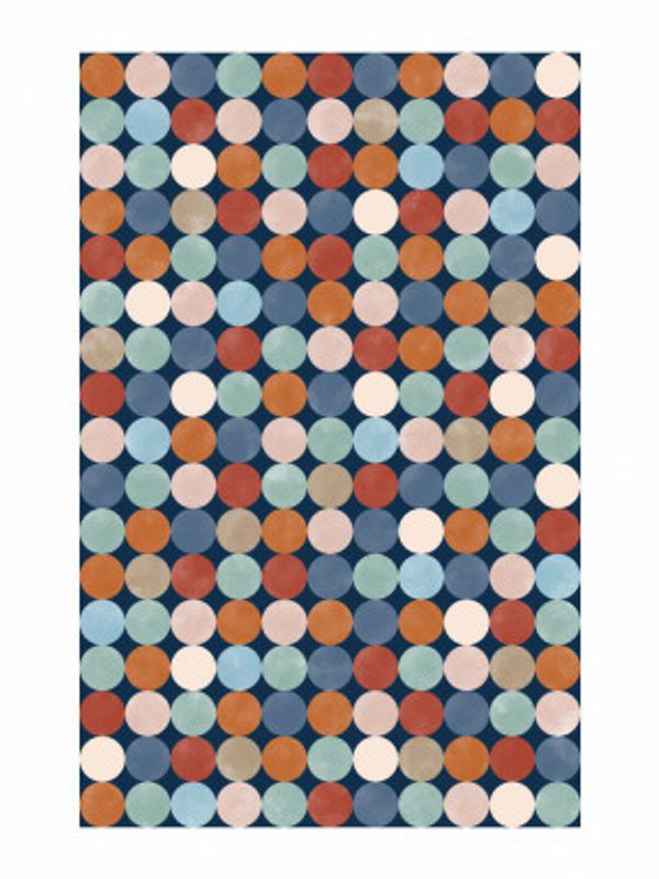 Vibrant Polka Dot Pattern In Earthy Tones