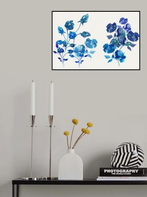 Indigo Roses Watercolour