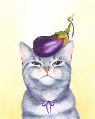 Gaston, Aubergine Cat