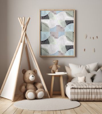 Abstract Misty Stripes 2