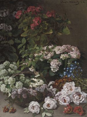 Spring Flowers (1864) By Claude Monet