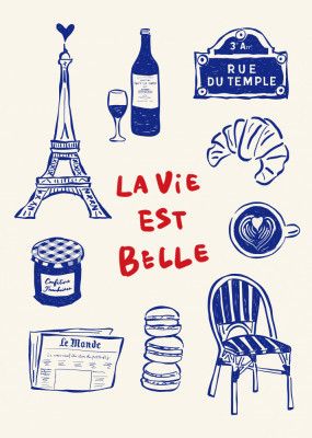 La Vie Est Belle - Paris Poster