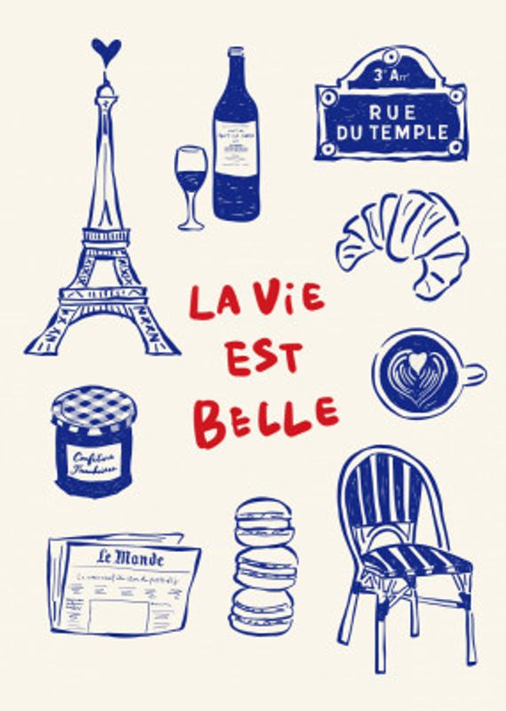 La Vie Est Belle - Paris Poster