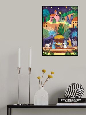 Nativity Scene starry night Christmas