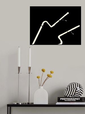 Neon Guitar Silhouette