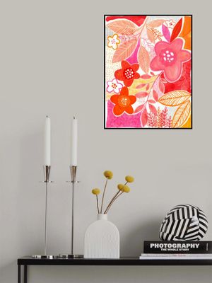 Abstract Flowers And Leaves