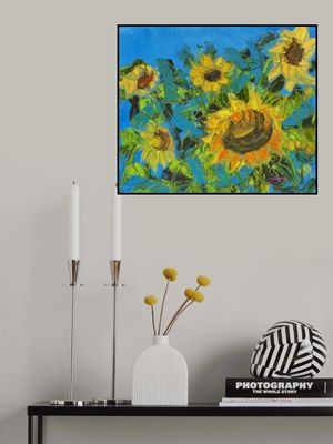 Sun Flower Oil On  Canvas