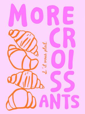 More Croissant - pink/orange