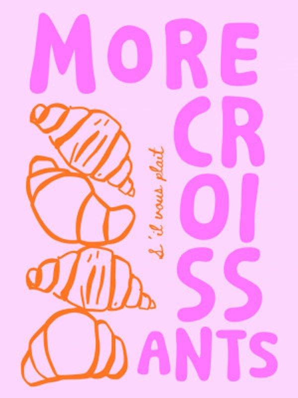 More Croissant - pink/orange