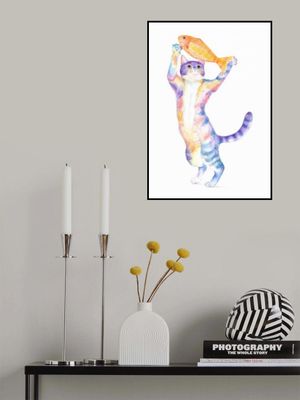 Rainbow Cat with Fish