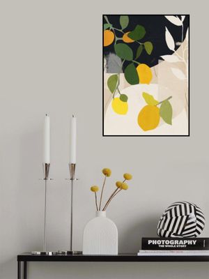 Lemon Abstract Art