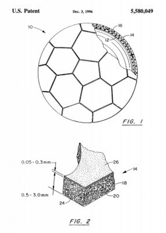 Soccer Ball Patent 1996