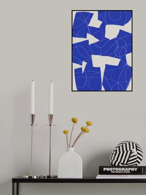 Bold Blue Geometric Shapes