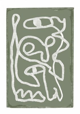 Green Abstract lines