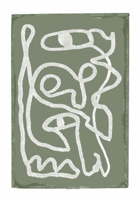 Green Abstract lines