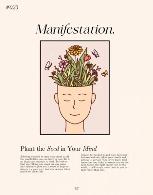 Manifestation with a serene figure