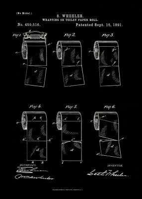 Toilet Paper Roll 2 Patent 1891