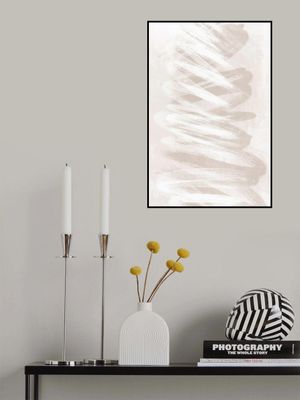 Abstract Art With Beige Waves