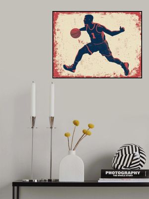 Basketball Player Blue Red