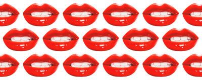 Glossy Red Lips Pattern