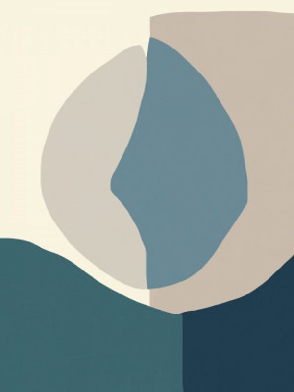 Muted Tones Blue Beige