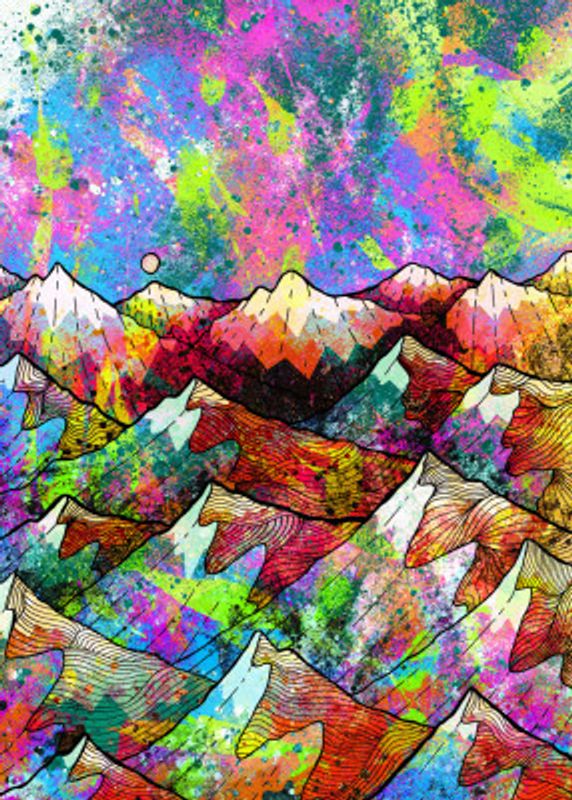 Painted peaks