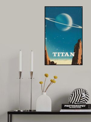 Titan Retro Space Art