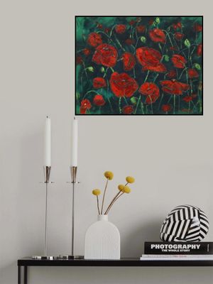 poppy oil on canvas