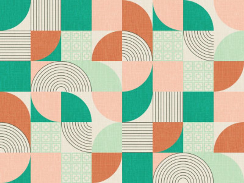 Palm Springs Desert Shapes Emerald